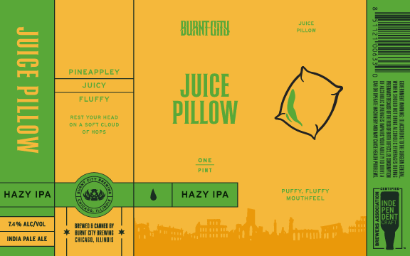 Juice Pillow Hazy IPA label