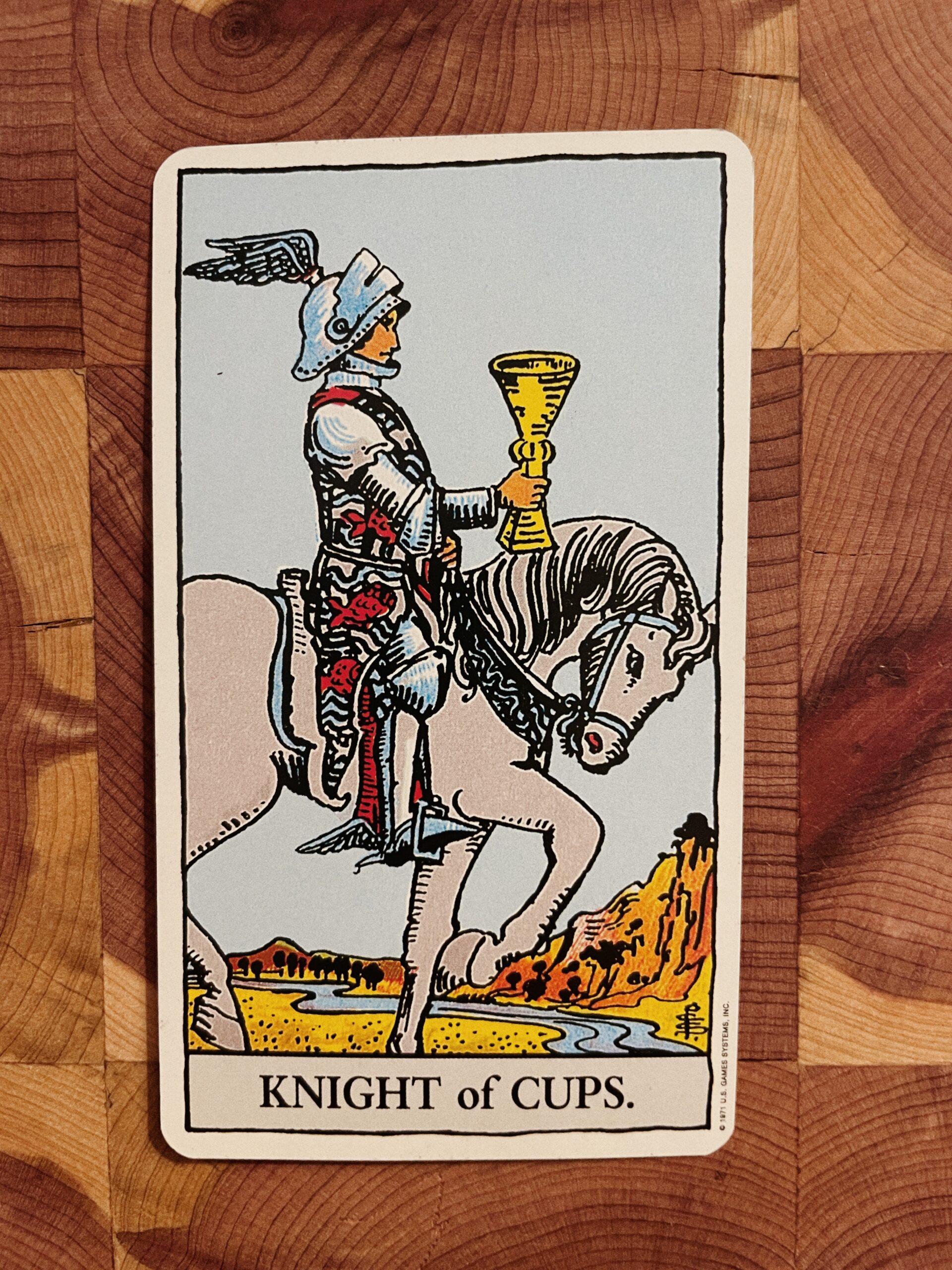 Knight of Cups Rider Waite Tarot Deck