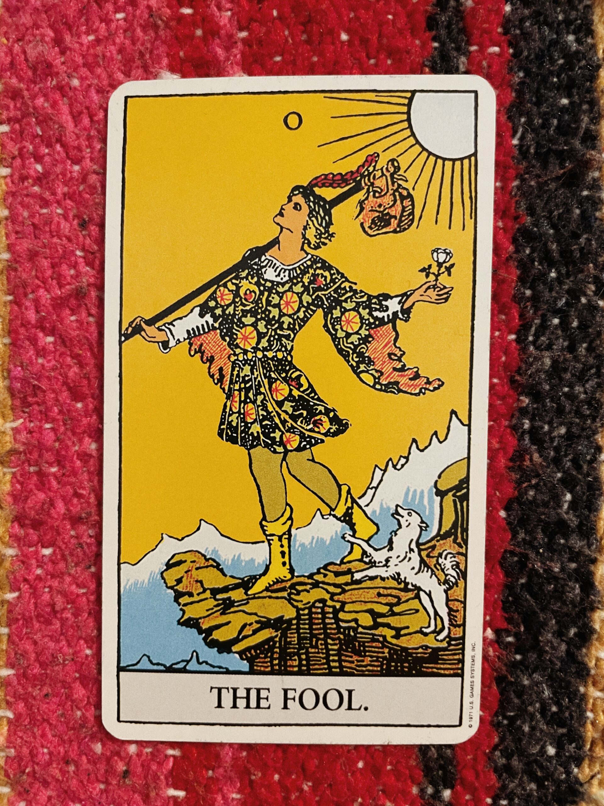 The Fool Rider Waite Tarot Deck