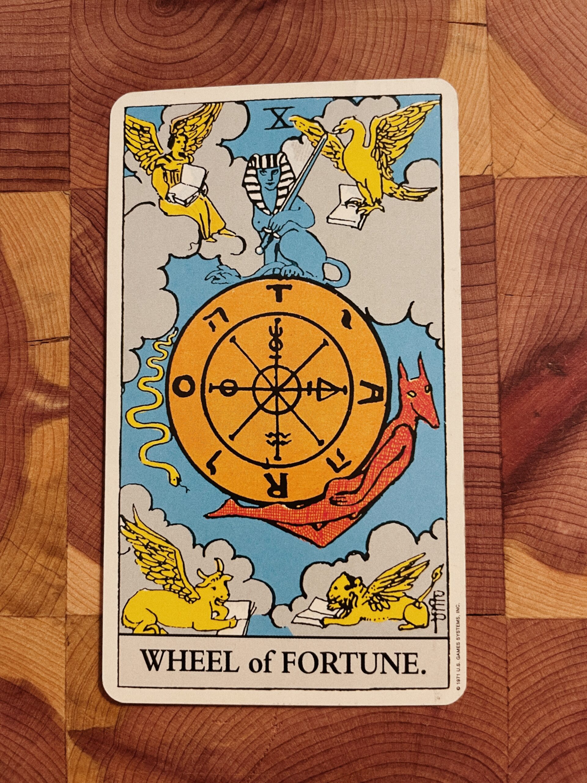 Wheel of Fortune Rider Waite Tarot Deck