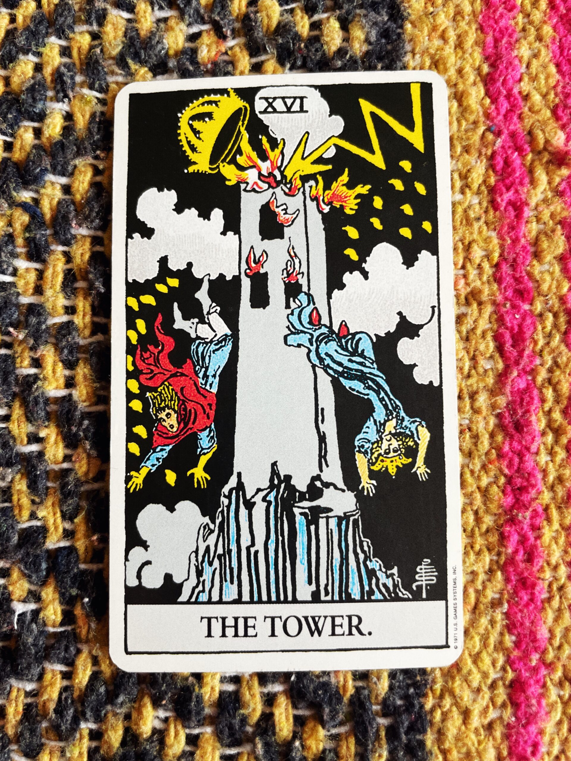 The Tower Rider Waite Tarot Deck 