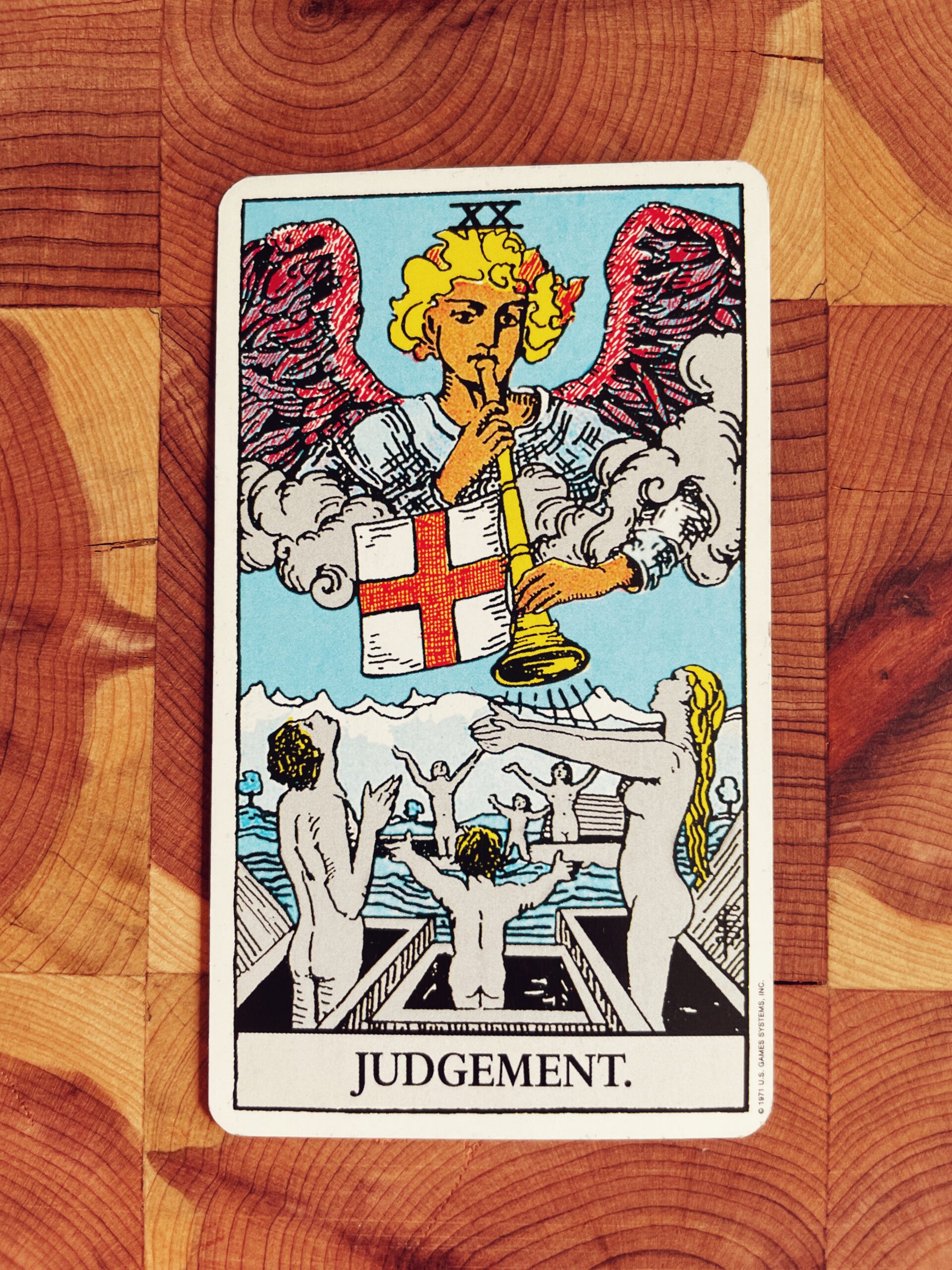 Judgement in the Rider Waite Tarot Deck