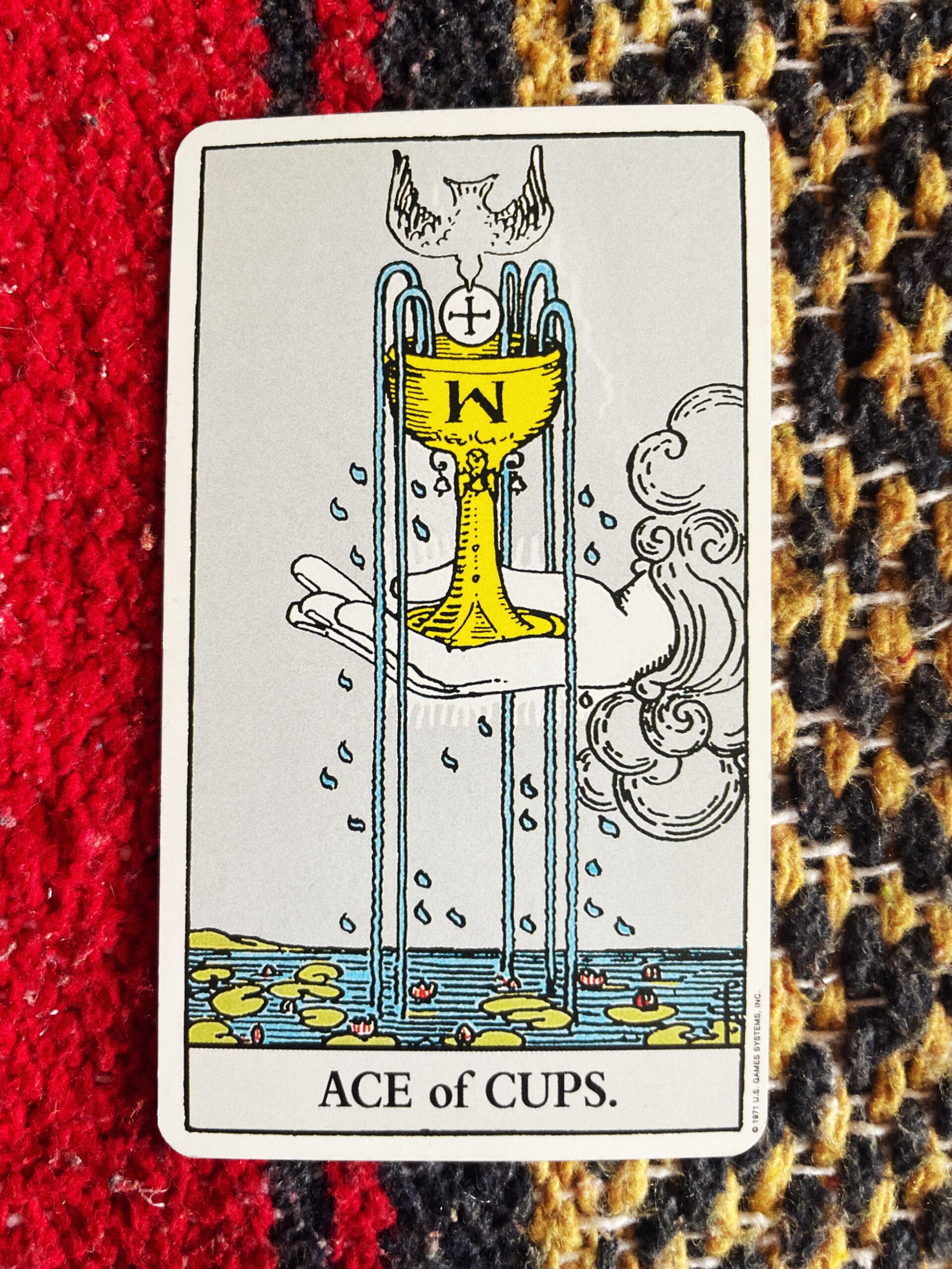Ace of Cups Rider Waite Tarot Deck