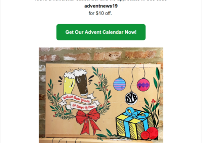 District Brew Yards Beer Advent Calendar Email Launch