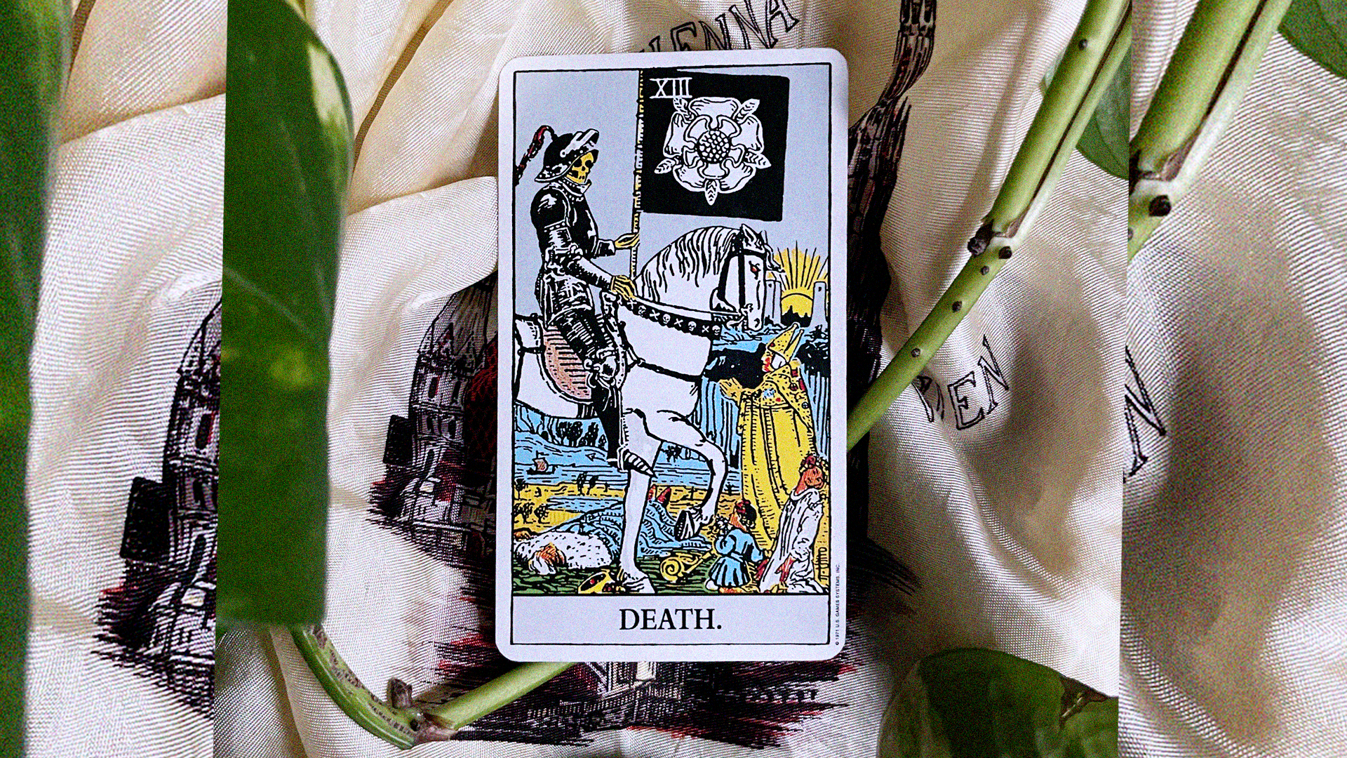 Death tarot card in the Rider Waite tarot deck