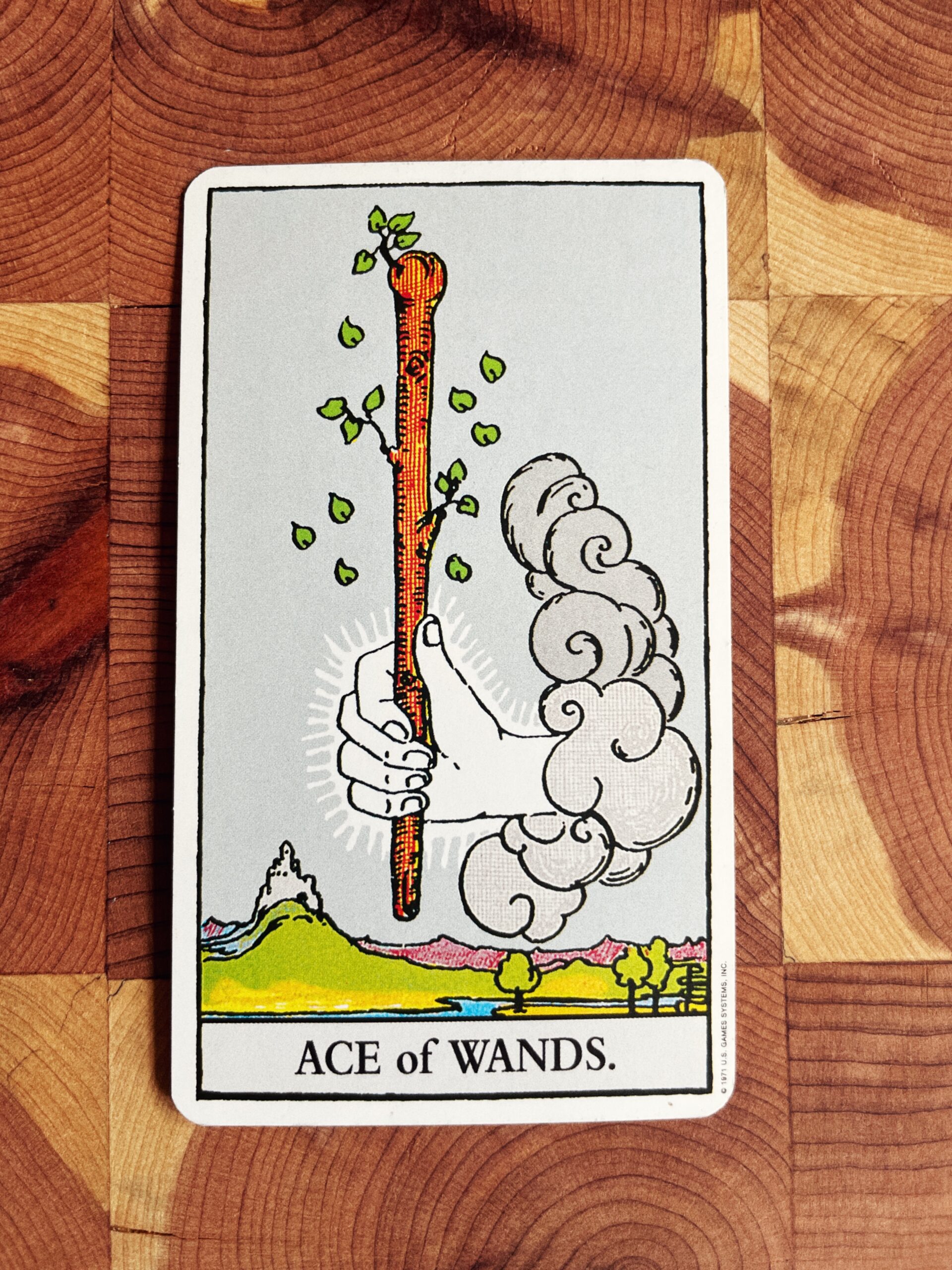 Ace of Wands Rider Waite Deck